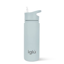 iglu Reusable Water Bottles | Premium Double Walled Stainless Steel | Vacuum Insulated Bottle | 24 Hours Cold & 12 Hours Hot | Sweatproof & BPA Free | Great Eco-Friendly Gift (Arctic Blue, 570 ml)