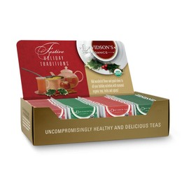 Davidson's Organics, Assorted Holiday Teas & Mulling Spices, 100-count Individually Wrapped Tea Bags