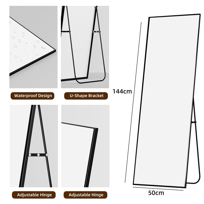 Full Length Mirror with Stand,Full Body Mirror for Living Room