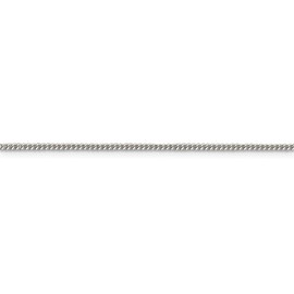 Solid 925 Sterling Silver 1.5mm Curb Cuban Chain Necklace 22"