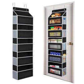 Chutai 2 Pack Over The Door Organizer Black