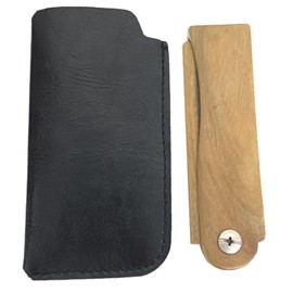 Outanaya 1set Multi-functional Wooden Pocket Comb Hair Styling Tool Portable Comb