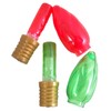 Lighted Christmas Light Bulb Lolly Candy Pops Lollipops (2 Pack)