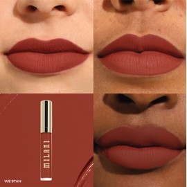 Milani Stay Put Longwear Liquid Lipstick - Smudge-Proof, Kiss-Proof, and Fade-Resistant Formula for All-Day Wear - We Stan