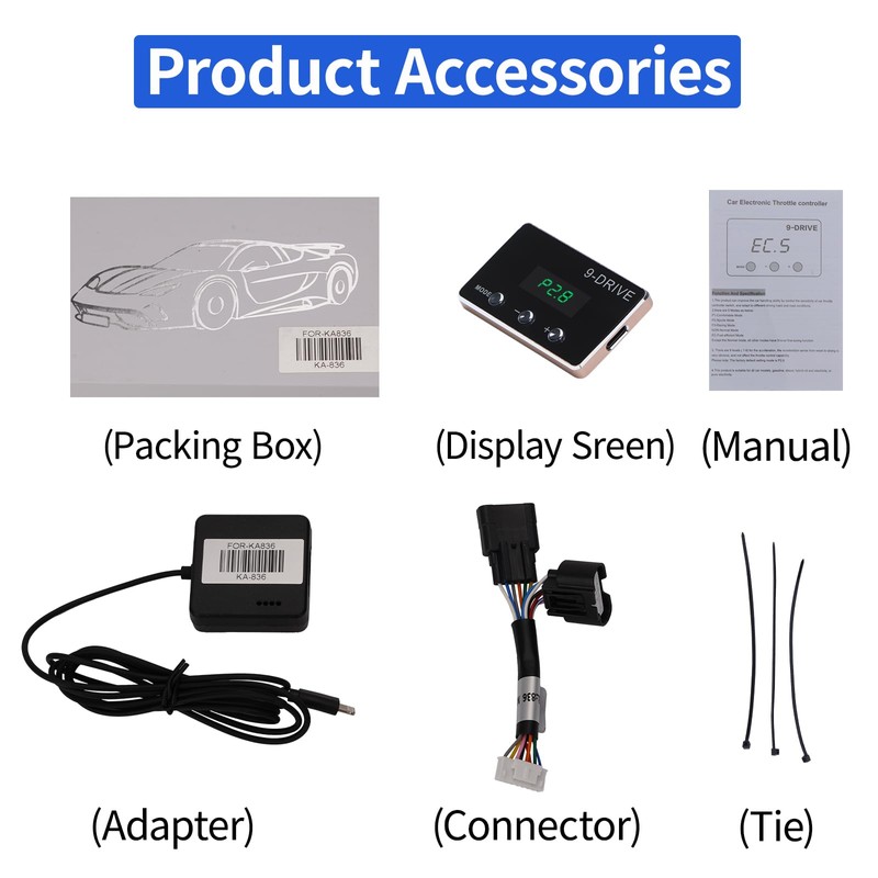 YIBEICO ‎‎Throttle Response Controller, 9 Drive 9-Mode Throttle Controller, Smart