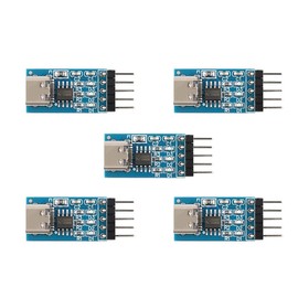 JESSINIE 5PCS Type C USB to TTL Serial Port CH340N Module 5V Upgrade MCU Download Brush line HW-234