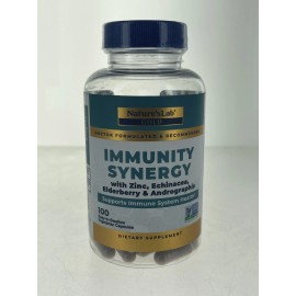 Synergy Natures Lab Gold Immunity Synergy 100 veggie Caps 02/2024