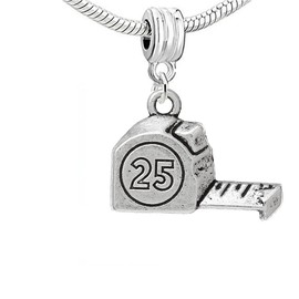25 Inch Measuring Tape Ruler Charm Bead Spacer for Snake Chain Charm Bracelet