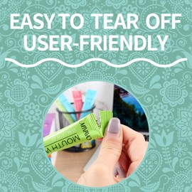 Travel Sizet Mouthwash Portable Strip Mouthwash for Fresh Breath Mint and sea salt mixed 20 each