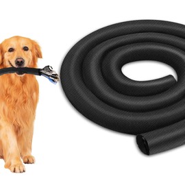 Cable Management Sleeve YCLYC 8.2ft - 1/4inch, Cable Wrap Cord Covers for Pets, Easy Install Cable Sleeves Cord Management, Flexible Computer Cord Organizer for Cords, Black Cable Covers