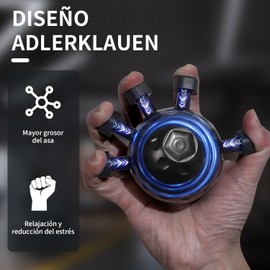 Fortalecedor de Agarre - 6 Piezas con Resistencia Ajustable | Ejercitador de Mano para Rehabilitación y Fuerza de Dedos. (A)