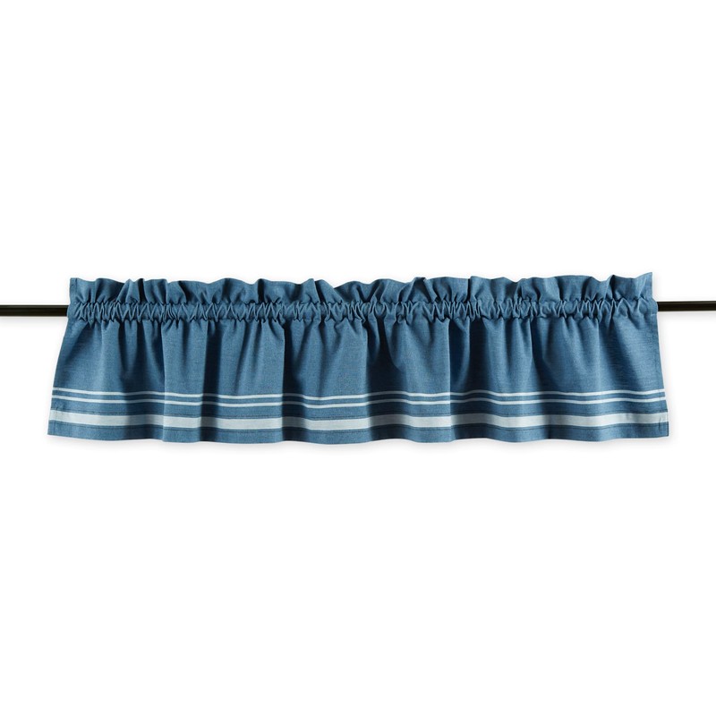 DII Window Valance Collection, 100% Cotton, Pre-Shrunk, Machine Washable, 2