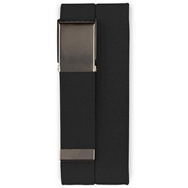 Harbor Bay by DXL Men's Big and Tall Stretch Webbed Belt Black