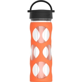 LIFEFACTORY 16oz Bottle Classic Cap Orbit Orange