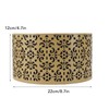 Metal Barrel Lampshade Hollow Exquisite Wrought Iron Lamp Shade with