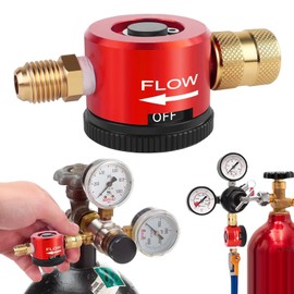 RX WELD Nitrogen Purge Tool, HVAC Nitrogen Regulator Durable Brass, Red