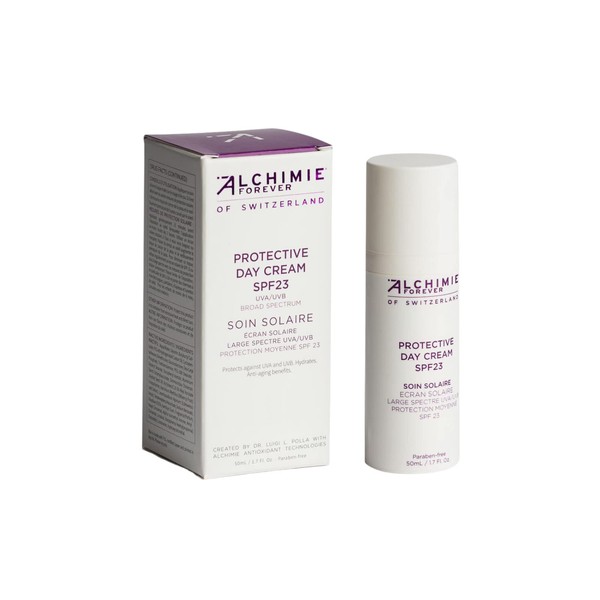 Alchimie Forever Restorative Day Cream SPF 23 & Vitamin C | Anti Aging Face & Neck Treatment, Facial Moisturizer | Hydrates, Protects From Uva & Uvb