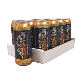 Crani-Yum 12 Pack (Peach Rings)16oz - Energy & Focus, Sugar Free, No Artificial Colors, Lion's Mane, Alpha GPC, L-Theanine, Ginseng, Inositol