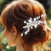 Yean Crystal Bridal Hair Comb Silver Rhinestone Wedding Hair Accessories