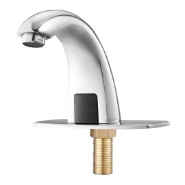Uimoso Touchless Bathroom Sink Faucet Automatic Motion Sensor 9/16 Chrome Finish