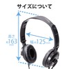 Elecom HS-HP20TBK Headset, Wired Microphone, 4-Pole, Binaural, Overhead, Durable Cord,