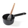 HAWOK 3.9inch Cast Iron Melting Pot Sauce Pan with Brush,8.8