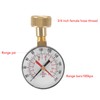 Water Pressure Gauge, Aluminium Alloy Iron 0 to 200 Psi