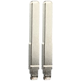 KeylessOption Keyless Entry Remote Fob Uncut Insert Flip Key Blade Blank for Ford 2013-2017 Fusion 2015-2019 F-150 F-250 Explorer (Pack of 2)