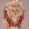 Messy Bun， Short Curly Drawstring ，Extension Loose Bun Hair ，Pieces