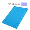DOITOOL 1set Insulated Soldering Mat for Heat Resistance Multi-functional Workbench