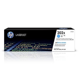 HP 202X | CF501X | Toner Cartridge | Works with HP LaserJet Pro M254, M281cdw, M281dw | Cyan | High Yield