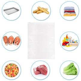 500 Count - Slider Zip Jumbo Food Storage. GPIBags, 16" x 18" 3 Mil Heavy Duty, Extra Large, Strong & Durable For Freezer Storage. GPI