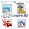 Whaline 18 Sheets Christmas Winter Gnome Window Clings Red Blue