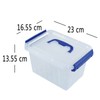 Buyitt 6-Pack 3L Small Storage Containers Boxes, Plastic Storage Box