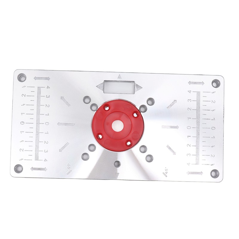 Router Table Insert Plate Woodworking Aluminum Router Plate with 4