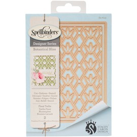 Spellbinders Floral Trellis Card Creator Die, Metal, Brown