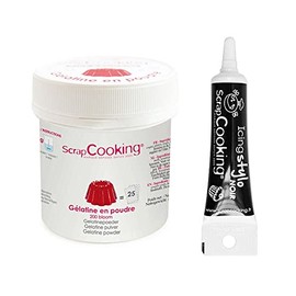 Gelatin Powder 50 g + Icing Black Pen