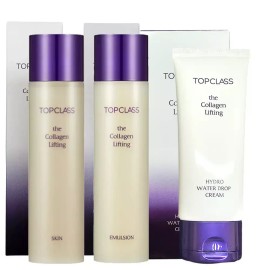 Charmzone The Collagen Lifting 3-Piece Set (Skin + Emulsion + Cream) / 참존 더콜라겐리프팅 3종 (스킨+에멀젼+크림)