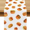 Hamburger Table Runner Burgers Themed Birthday Party Decoration Fast Food