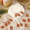 Augshy 64 Pcs Gingerbread Man Charms, Christmas Gingerbread Resin Charm
