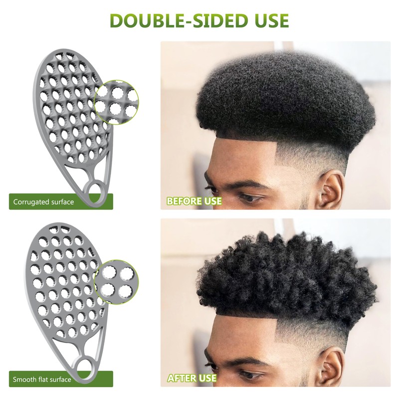 KOUPA Magic Silicone Curly Hair Brush, One Piece Twist Curl