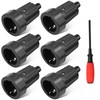 URHRHU 16 A Schuko Coupling, 6 x Rubber Coupling 250