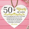 50th Wedding Anniversary Heart Plaque - Celebrate Half a Century