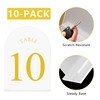 JOYIT Frosted Arch Wedding Table Numbers 1-10 with Stands –