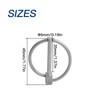 Begino 4Pcs 1/8" x 1-3/16" Stainless Steel Linch Pins with