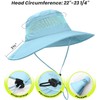 Sun Hat with High Ponytail Hole for Women, UPF 50+