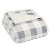 Eddie Bauer Mountain Plaid Blanket, Full/Queen, Chrome