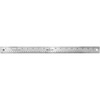 Westcott Stainless Steel Office Ruler with Non Slip Cork Base,