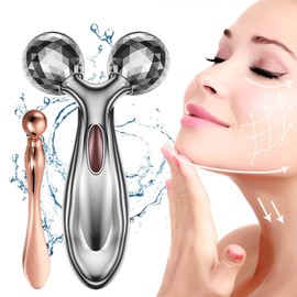Facial Massage Roller Wrinkle & Anti-Aging Devices-Silver