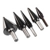 5Pcs Step Drill Bit Set Alloy Steel High Accuracy Multifunctional